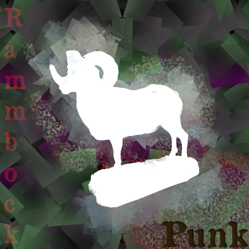 Cover art for Punk, by Rammbock (a fake album)